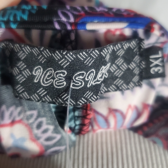 Sleeveless Top Shirt Dress, Assymetrical Hem, Multi Color 3X. - Picture 5 of 8